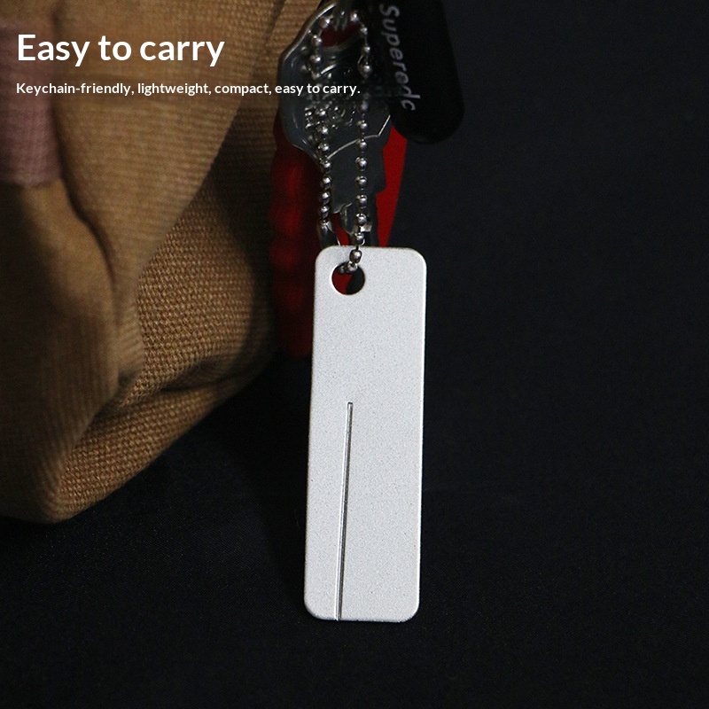 미니 다이아몬드 연마석 열쇠고리 도구 낚시 바늘, 칼, - Outdoor Camping Knife 리뷰 및 가격