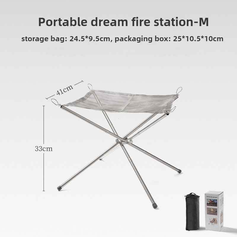 휴대용 화로 내구성 있는 야외 캠핑 바베큐 메쉬 화로  - Outdoor Camping Fire Pit 리뷰 및 가격