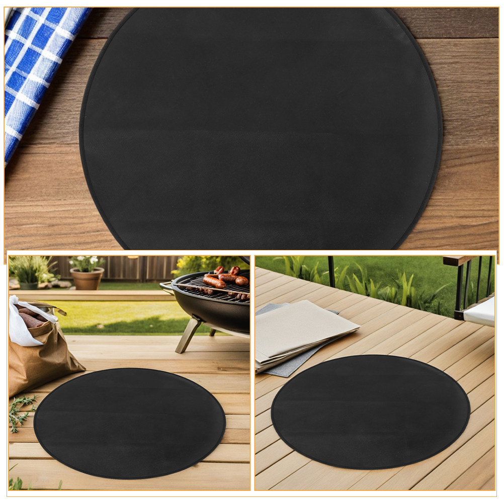 둥근 내화성 바베큐 매트 내열성 화덕 매트 야외 그릴  - Outdoor Camping Fire Pit 리뷰 및 가격