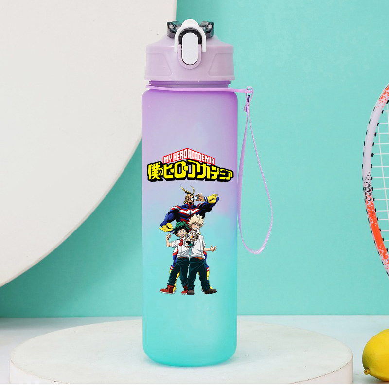 750ml 애니메이션 나의 히어로 아카데미아 빨대 물병 - Outdoor Camping Water Tank 리뷰 및 가격