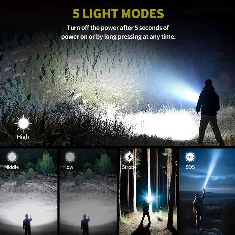 초강력 손전등 집중 점화 손전등 방수 군사 전술 램프  - Outdoor Camping Lamp 리뷰 및 가격