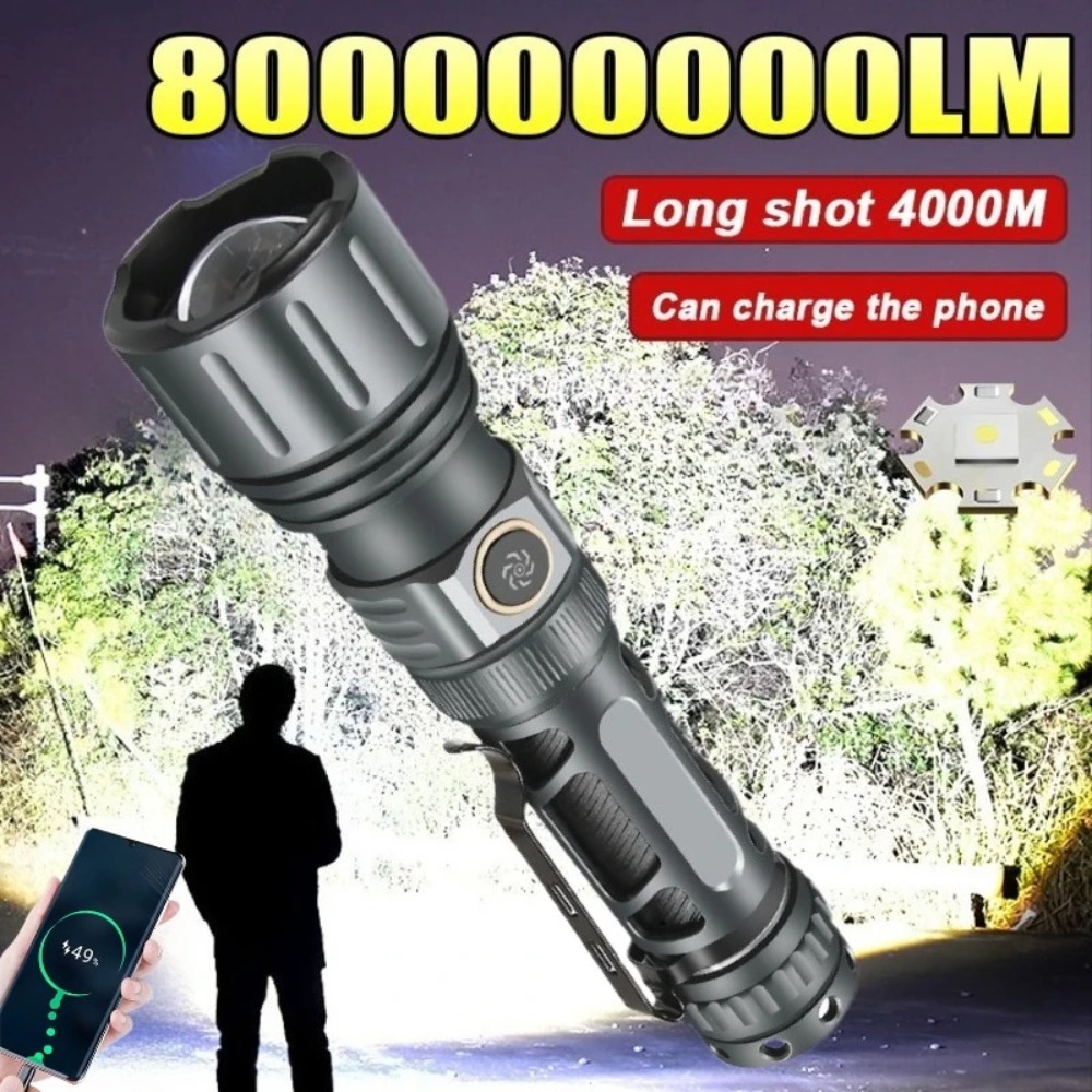 슈퍼 밝은 손전등 휴대용 충전식 LED 램프 전술 캠핑 - Outdoor Camping Lamp 리뷰 및 가격