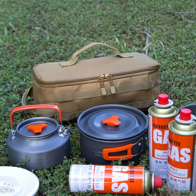 옥스포드 천 조리기구 보관 가방, 더블 지퍼, 손잡이  - Outdoor Camping Uk 리뷰 및 가격
