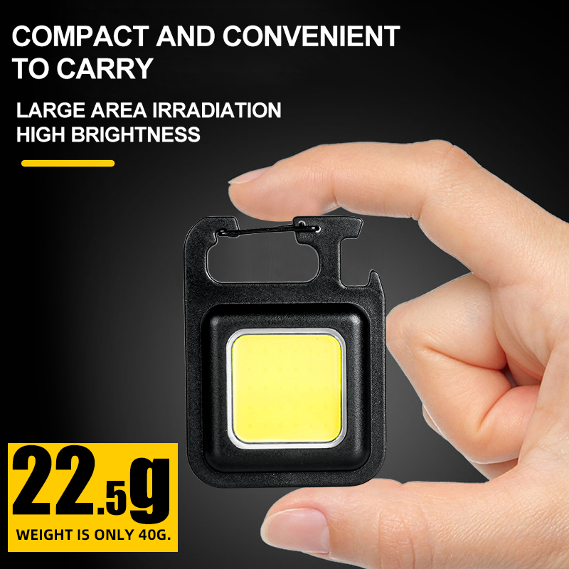 슈퍼 밝은 휴대용 미니 COB 키체인 손전등 충전식 비 - Outdoor Camping Lamp 리뷰 및 가격