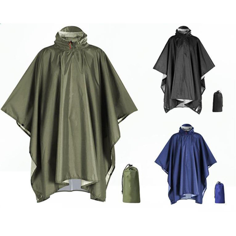 배낭여행용 헤비 듀티 레인 판초, 방수 경량, 성인 비 - Camping Rain Poncho 리뷰 및 가격