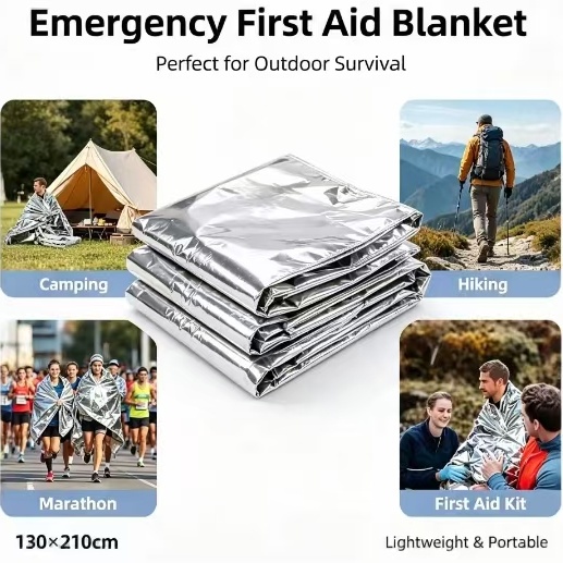비상용 마일라 보온 담요, 은색 호일 우주 생존 담요, - Outdoor Camping Heated Blanket 리뷰 및 가격