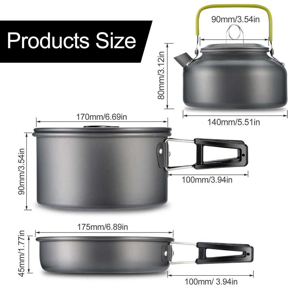 알루미늄 합금 소재로 제작된 야외 캠핑 조리기구 세트, - Outdoor Camping Uk 리뷰 및 가격