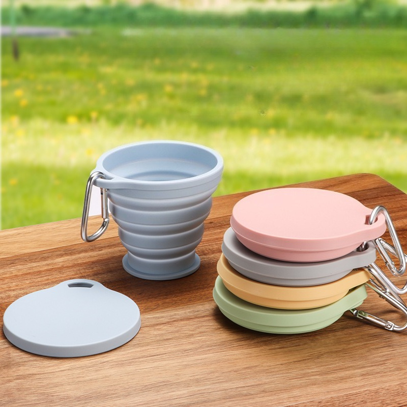 1pc 접이식 워터 컵 식품 등급 실리콘 휴대용 여행  - Outdoor Camping Food 리뷰 및 가격