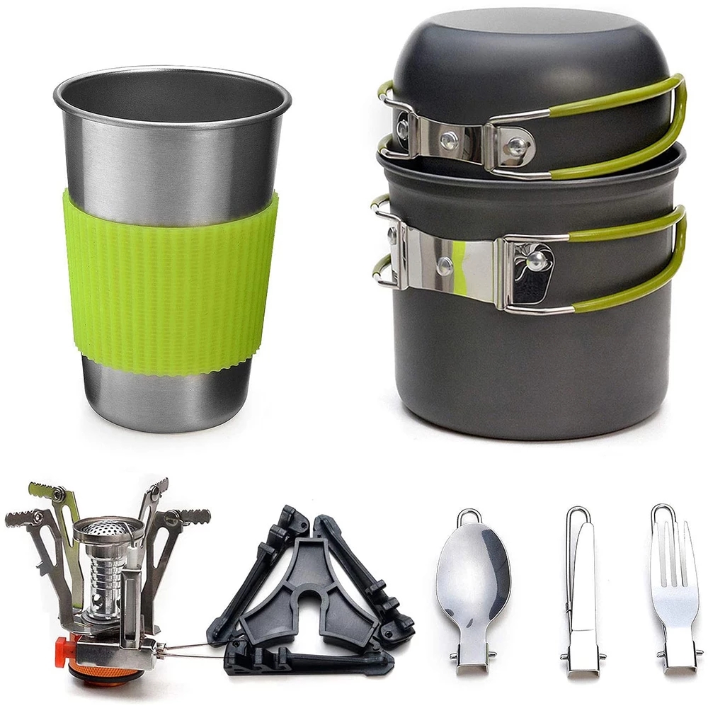 스토브가있는 캠핑 조리기구 키트 야외 요리 세트 야외  - Outdoor Camping Kitchen Set 리뷰 및 가격