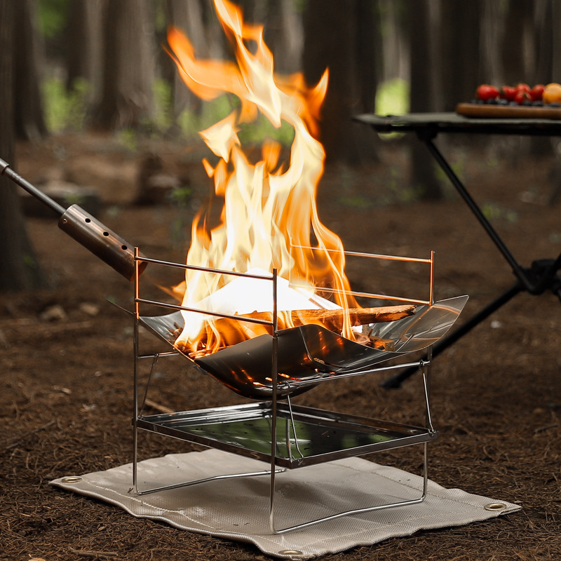 목재 굽기 캠핑 스토브 휴대용 접이식 야외 요리 스토브 - Outdoor Camping Fire Pit 리뷰 및 가격